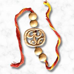 Om Wooden Rakhi