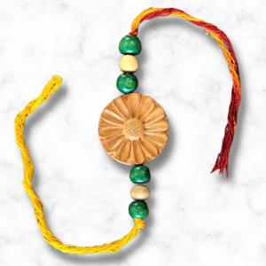 Colourful Daisy Wooden Rakhi