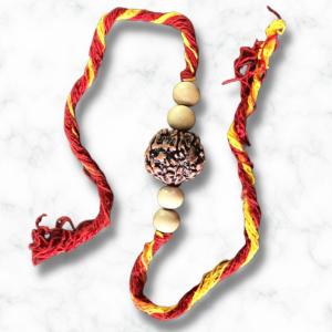 Rudraksh Wooden Rakhi