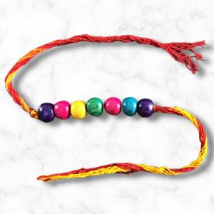 Pastel Satrangi Wooden Rakhi