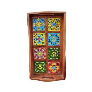 Wooden Tiles Serving Tray 4