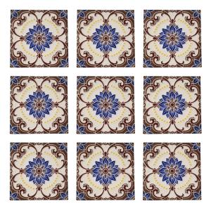 Embossed Blue Pottery ceramic tile 1