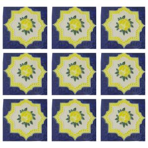 Embossed Blue Pottery Ceramic tile 8