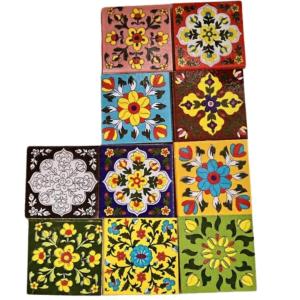 Multicolour blue pottery ceramic tiles 2