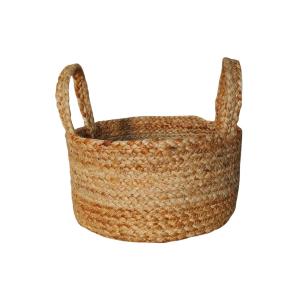 Jute Round Gift Hamper Basket with Handles FE