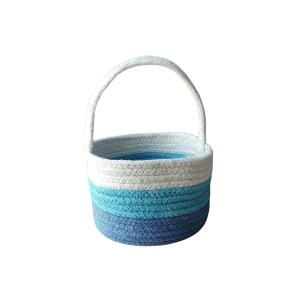 Blue Triple Layer Cotton Rope Gift Gift Hamper Basket S