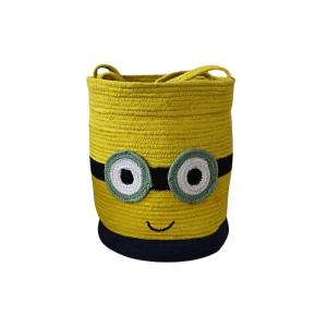 Minion Cotton Rope Storage Organiser Basket with Handles