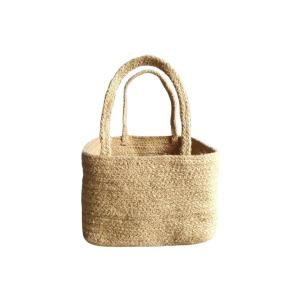 Square Jute Gift Hamper Basket with Handles