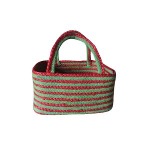 Christmas Jute Gift Hamper Basket with Handles