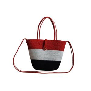 Red Riding Cotton Rope Messenger Bag