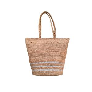 Silver Lining Jute Tote Bag
