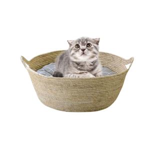 Jute Bed with Handles for Cats and Small Dogs