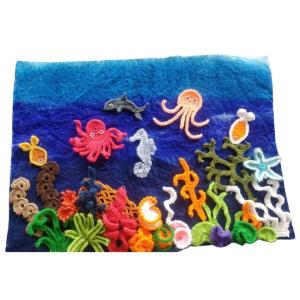 Ocean Scene Felt Wall Decor