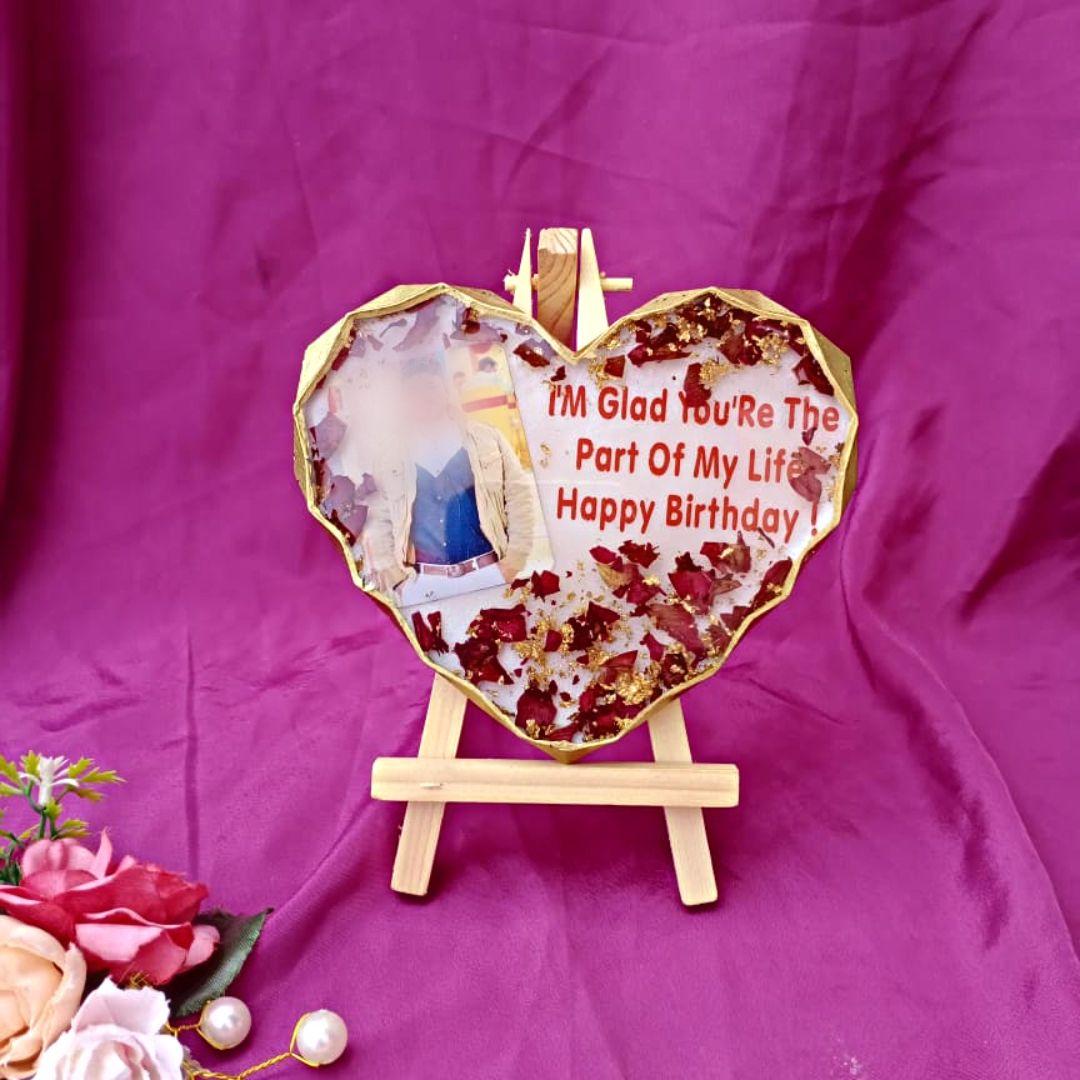 Viciniti Resin Photo frame with message