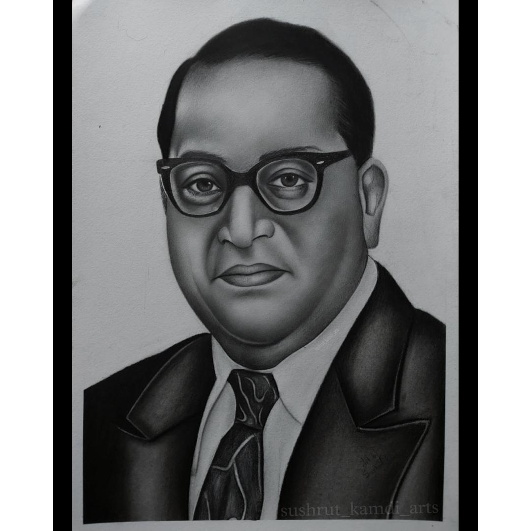Nidhis Sketch of Dr BR Ambedkar