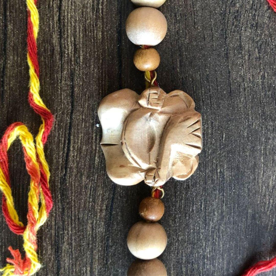 Ganesha Pure Sandalwood Rakhi