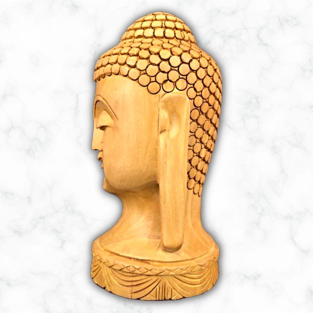 Wooden Buddha Murti Showpiece