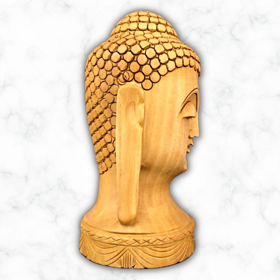 Wooden Buddha Murti Showpiece