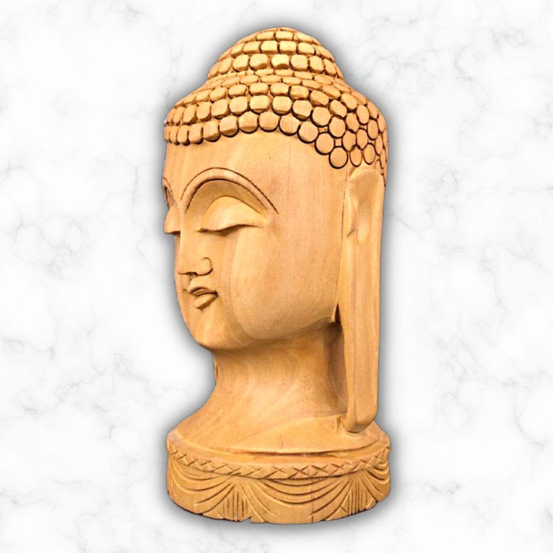 Wooden Buddha Murti Showpiece
