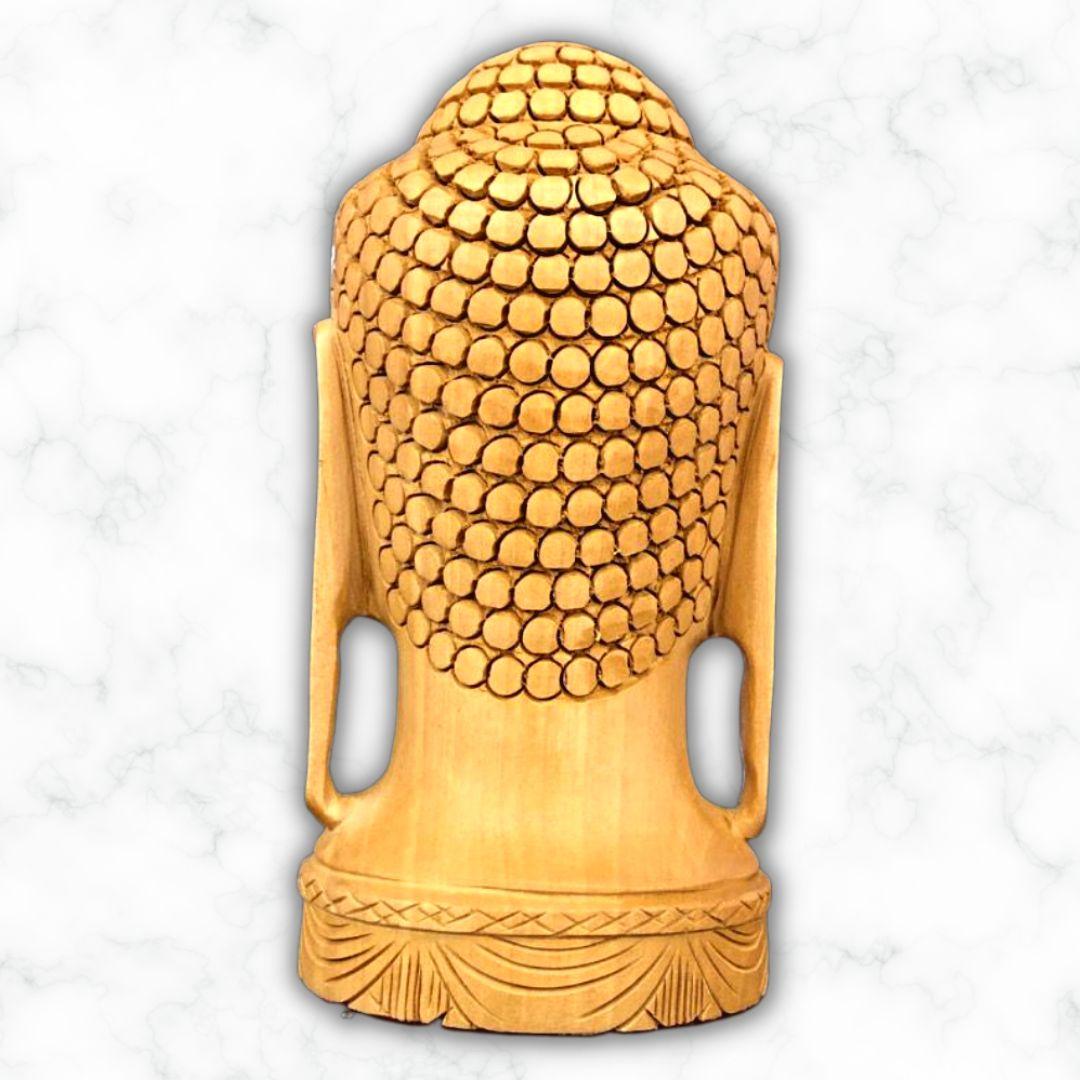 Wooden Buddha Murti Showpiece