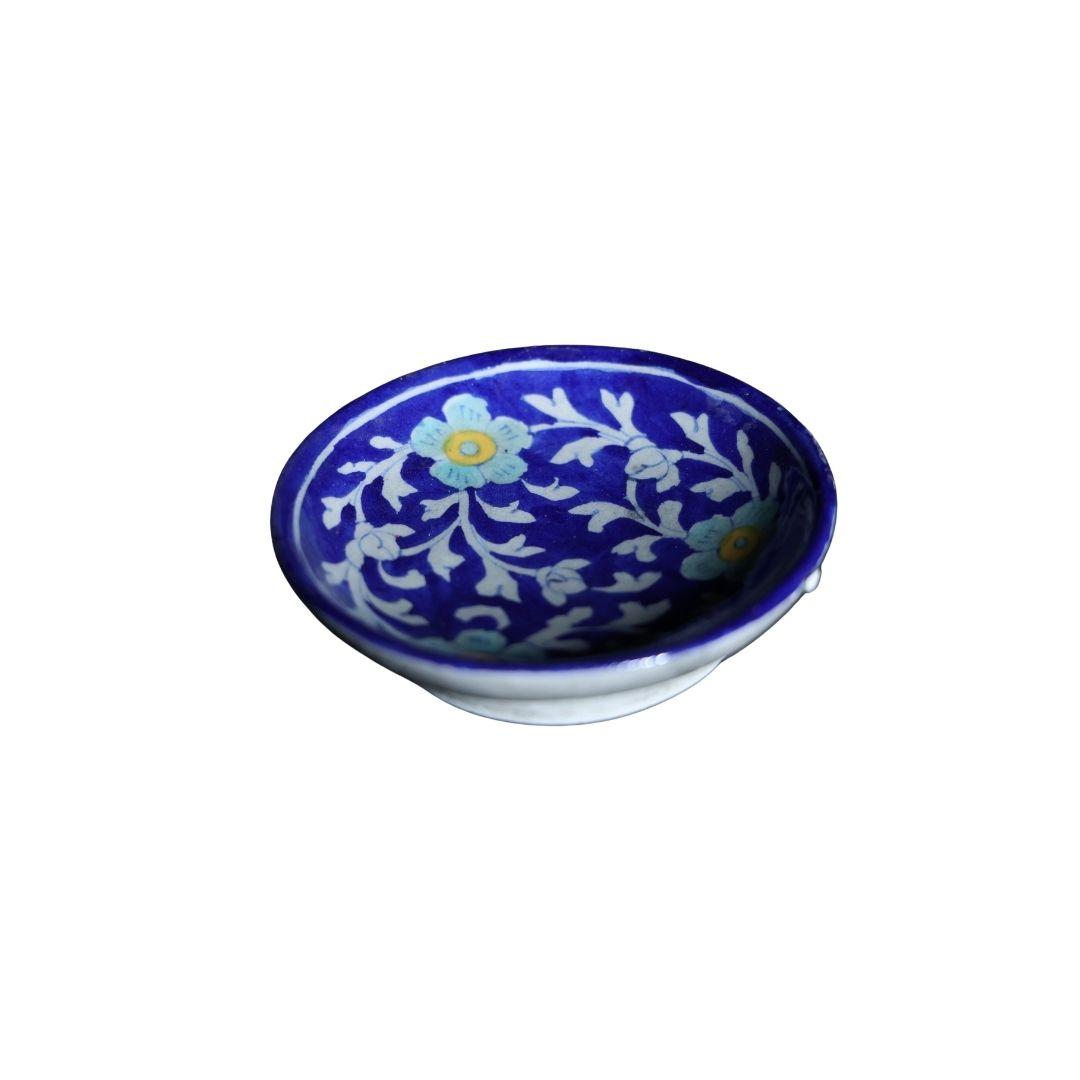 Morning Snack Blue Pottery Ceramic Bowl