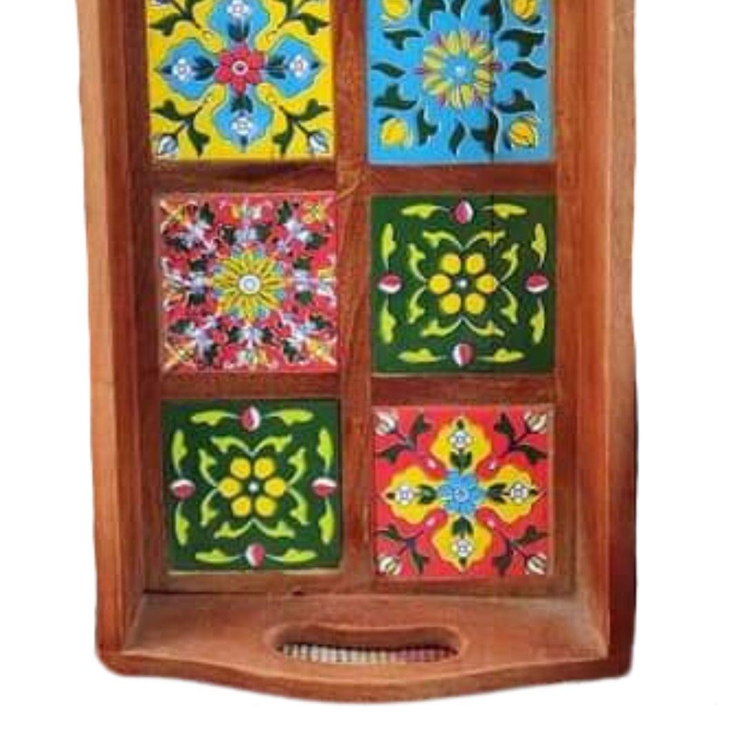 Wooden Tiles Serving Tray 4