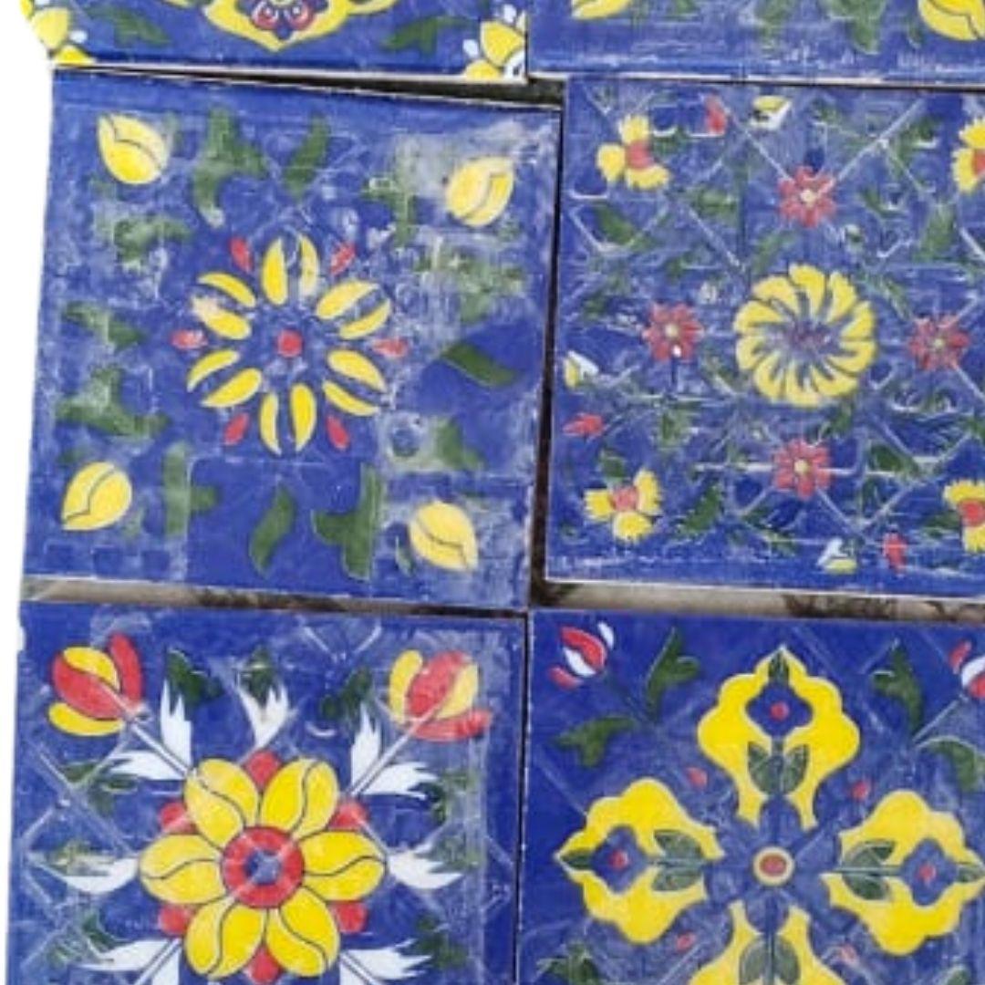 Indigo Mix Blue Pottery ceramic tiles