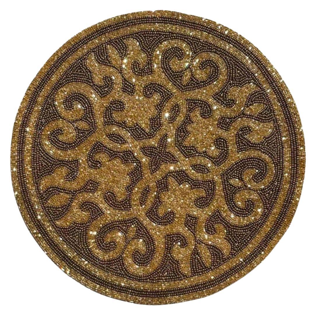 Art Deco pattern Beaded Table Placemats
