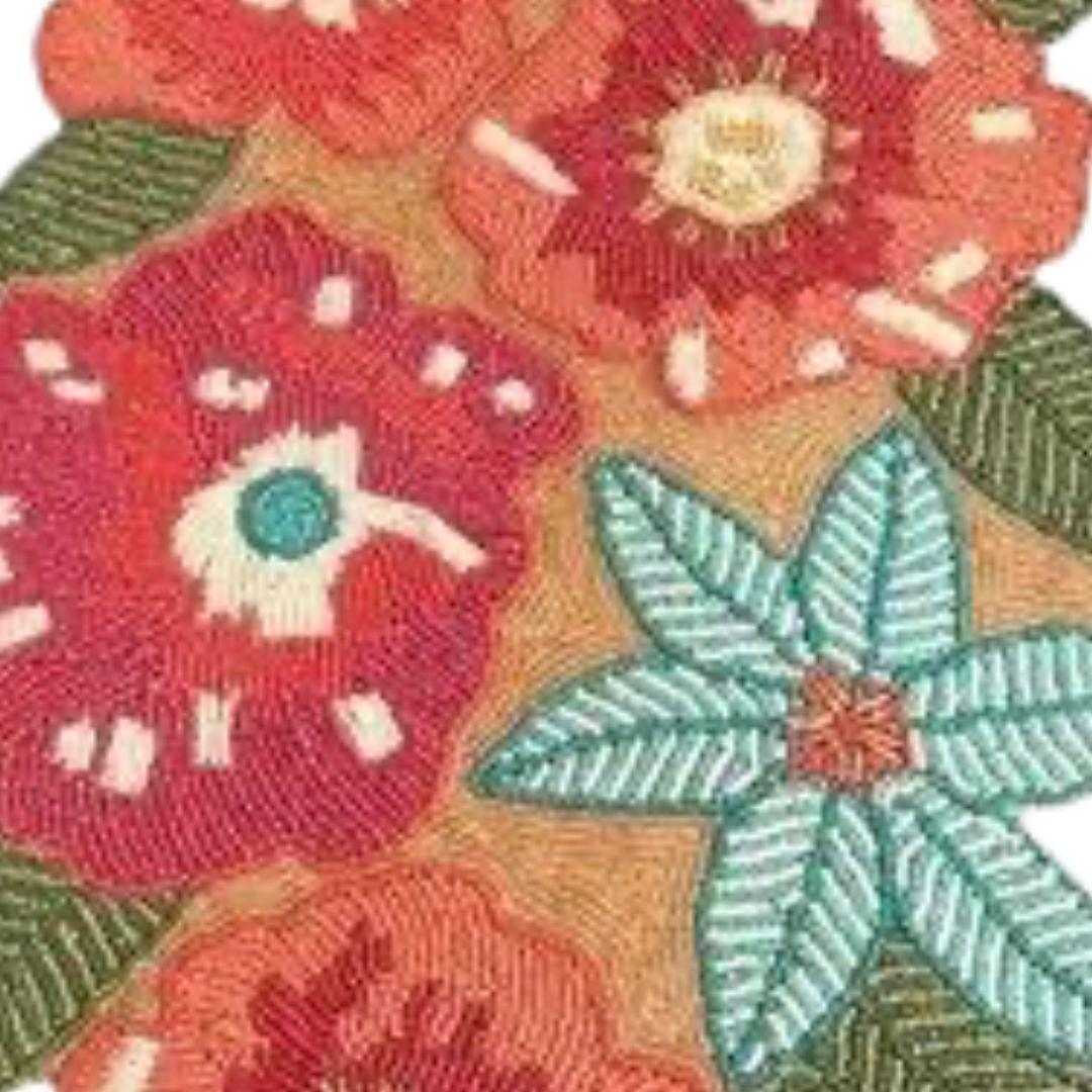 Summer Garden Beaded Table Runner