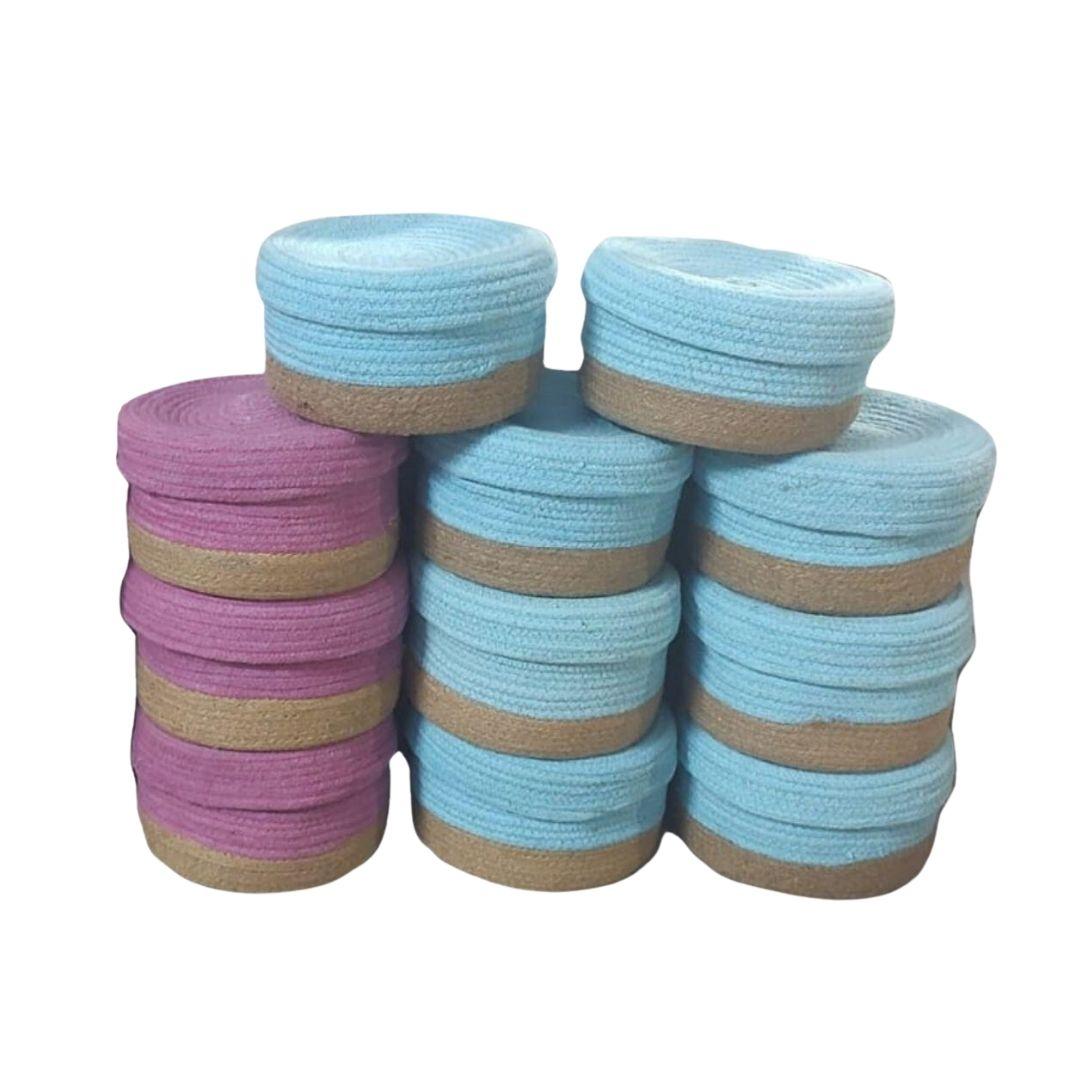 PB Cotton Rope Gift Hamper Basket with Lid