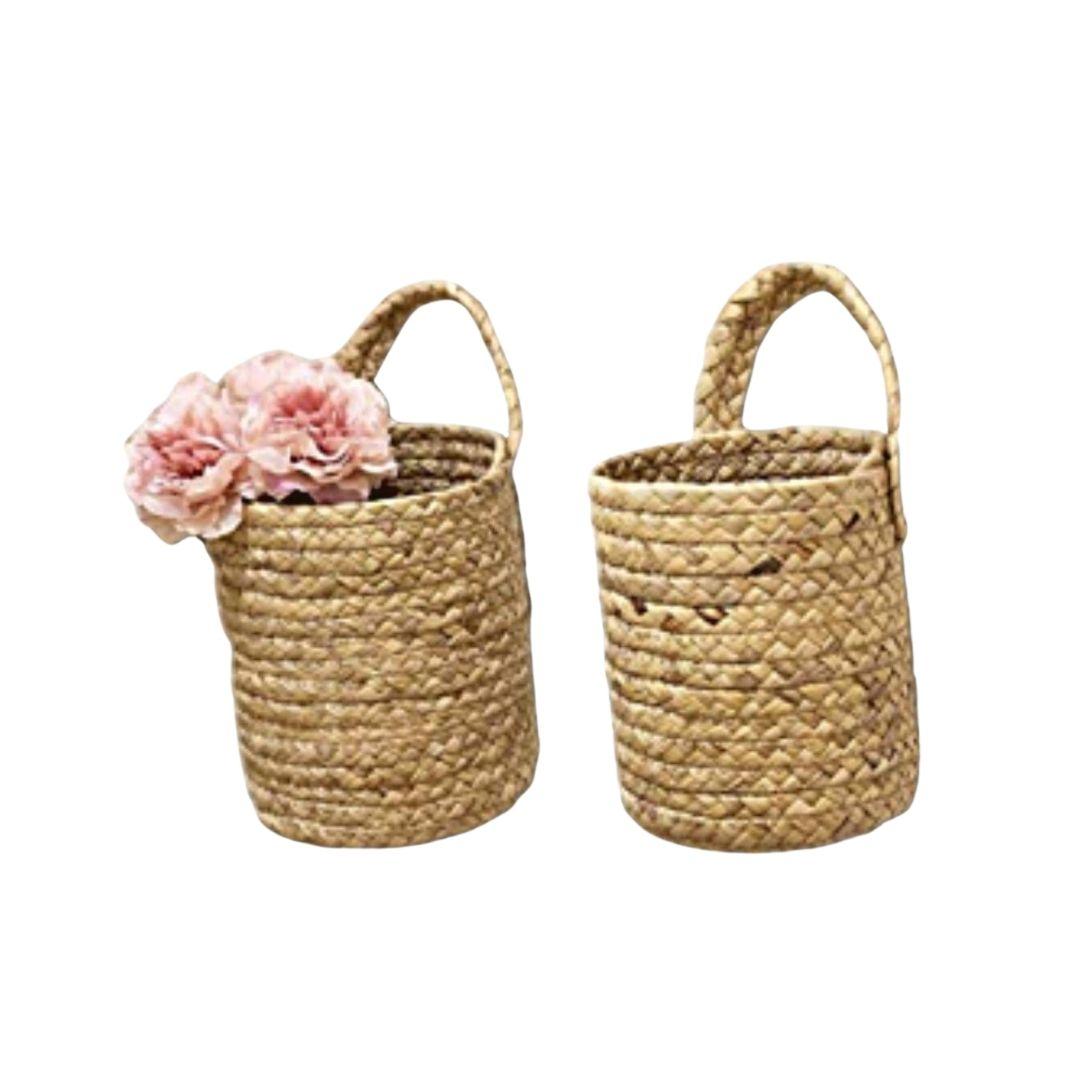 Jute Hanging Storage Organiser Basket