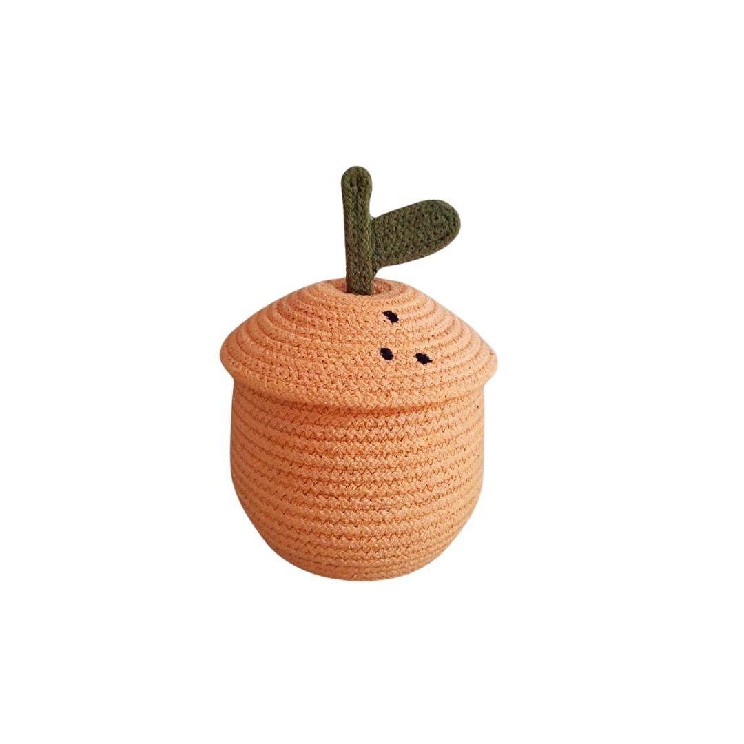 Orange cotton Rope Gift Hamper Basket