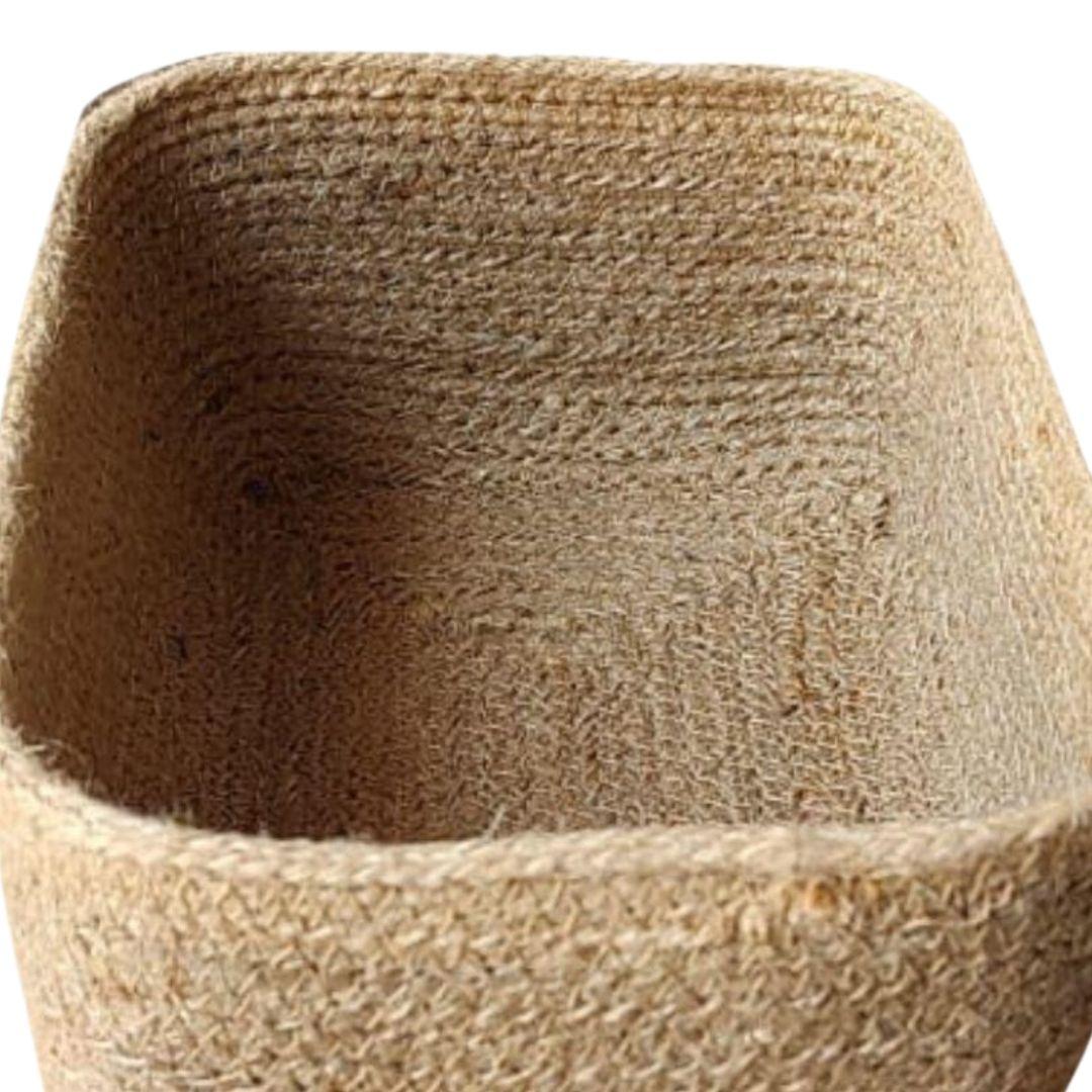 Rectangle Jute Gift Hamper Basket