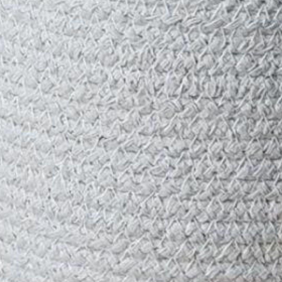 White Cylinder Storage Organiser Basket with Loop Lid