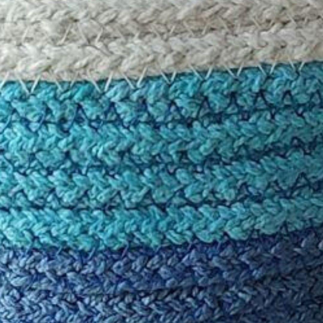 Blue Triple Layer Cotton Rope Gift Gift Hamper Basket S