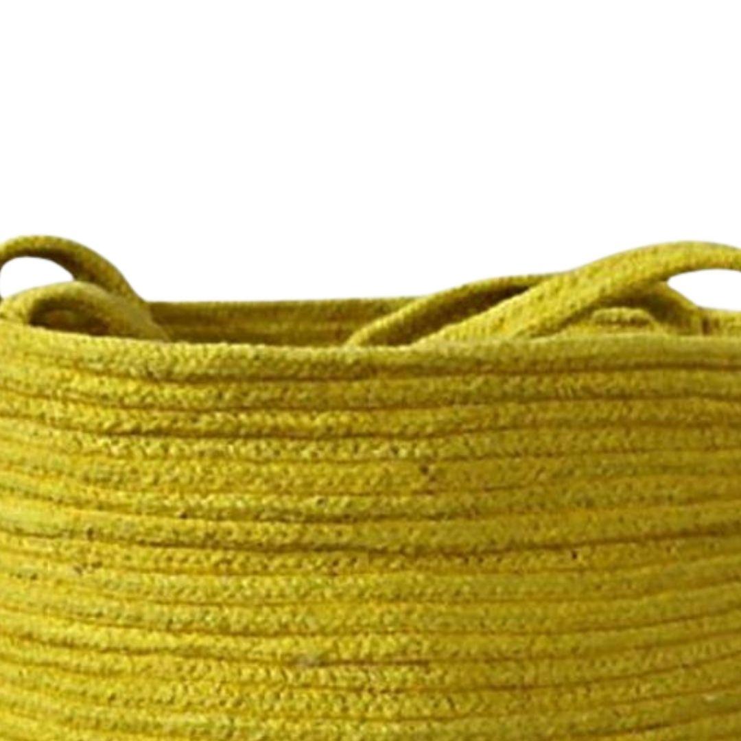 Minion Cotton Rope Storage Organiser Basket with Handles