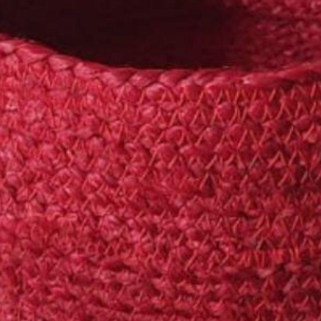 Red Jute Gift Hamper Basket with Handles