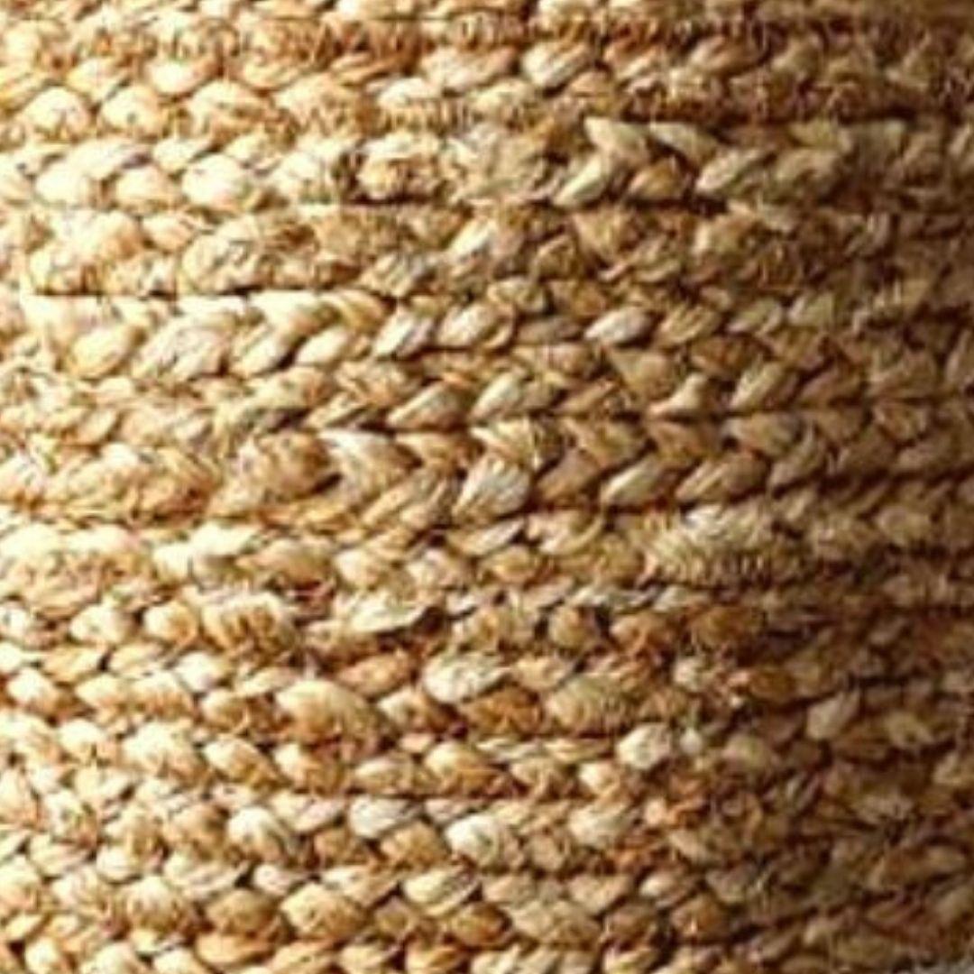 Boho Jute Storage Organiser Basket with Handles