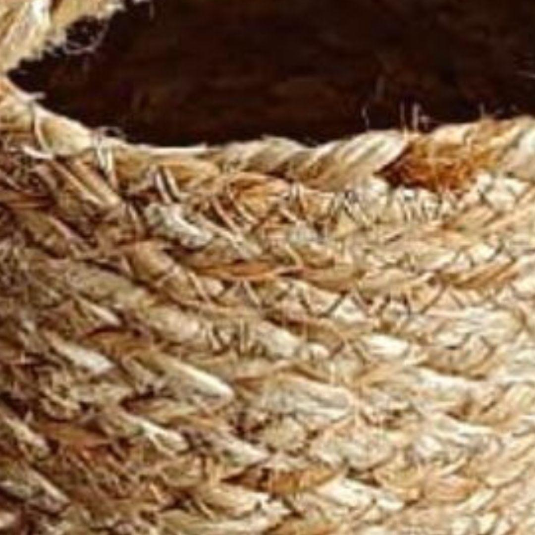 Round Jute Gift Hamper Basket with Lid S
