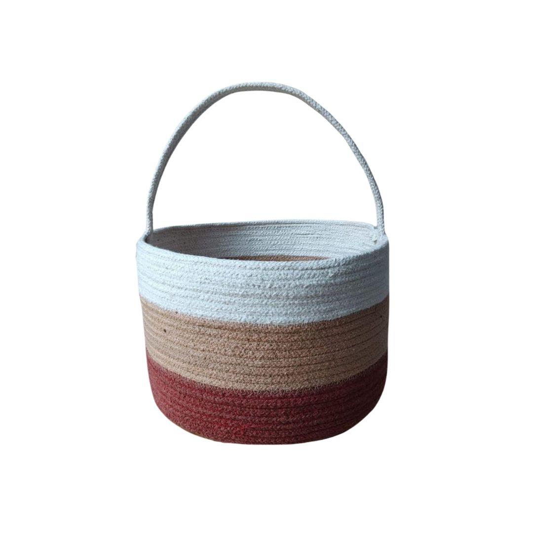 Sand Triple Layer Cotton Rope Gift Hamper Basket