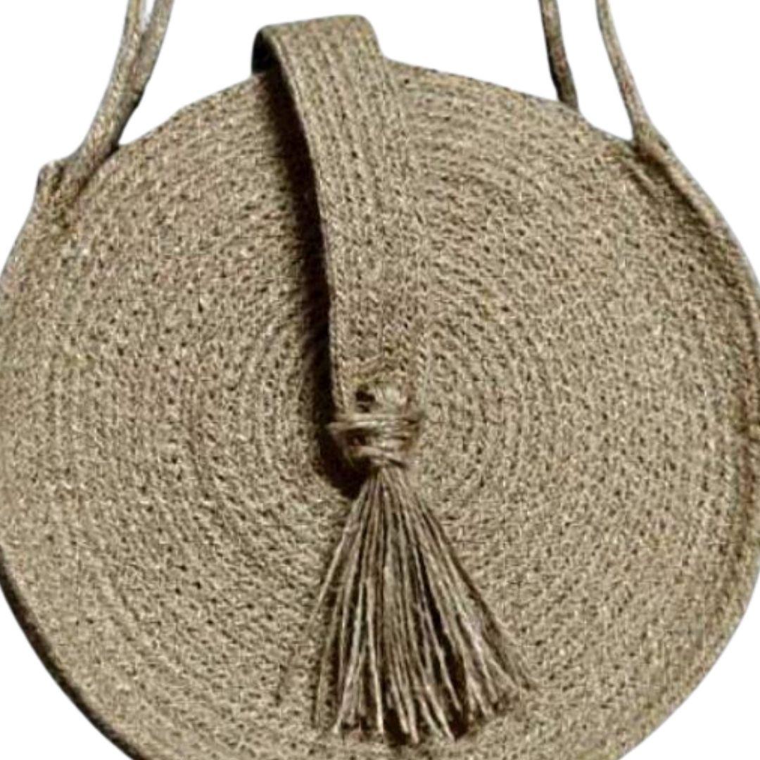 Boho Jute Sling Bag