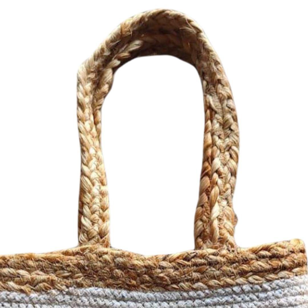 Cotton Jute Blend Tote Bag