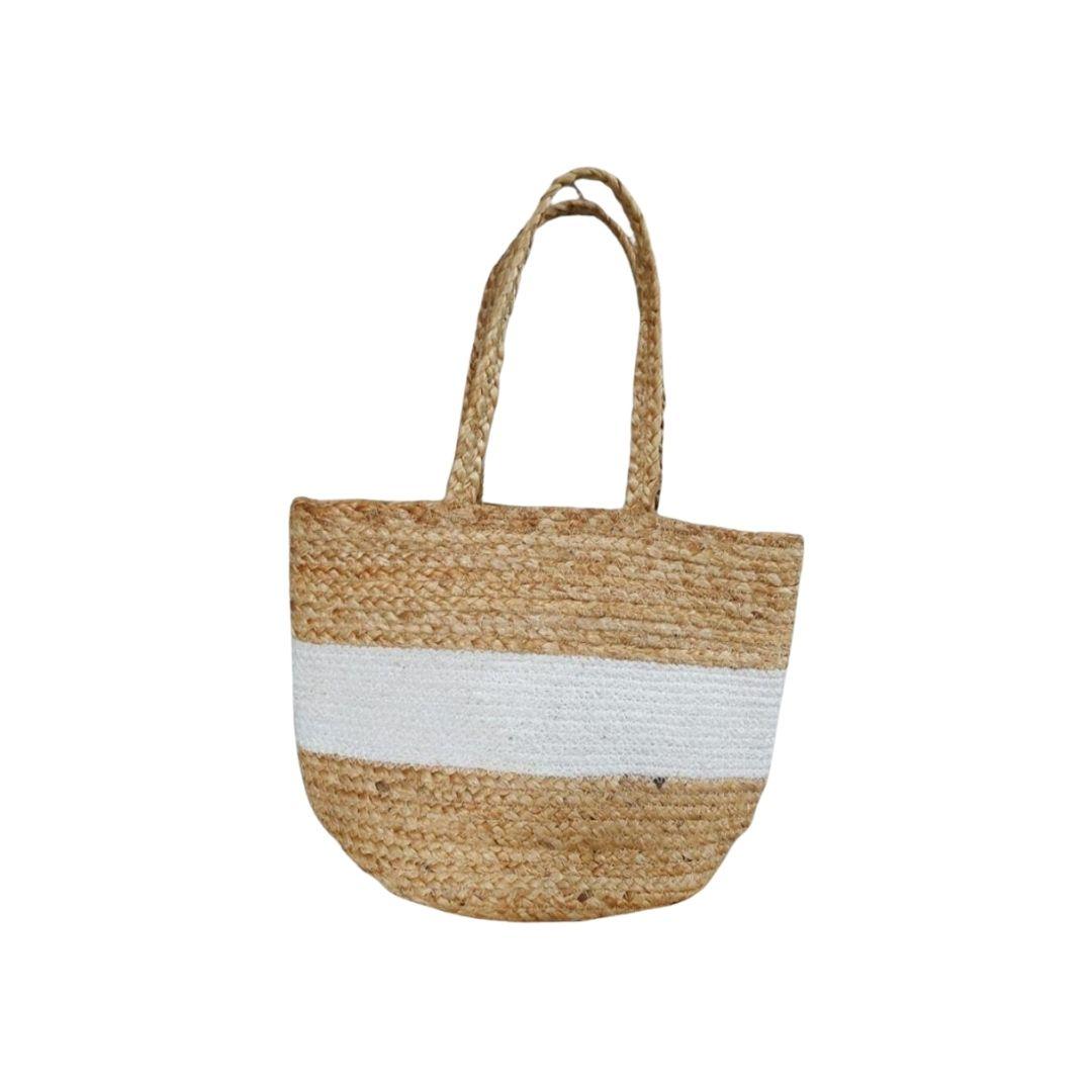 Beach Jute Tote Bag