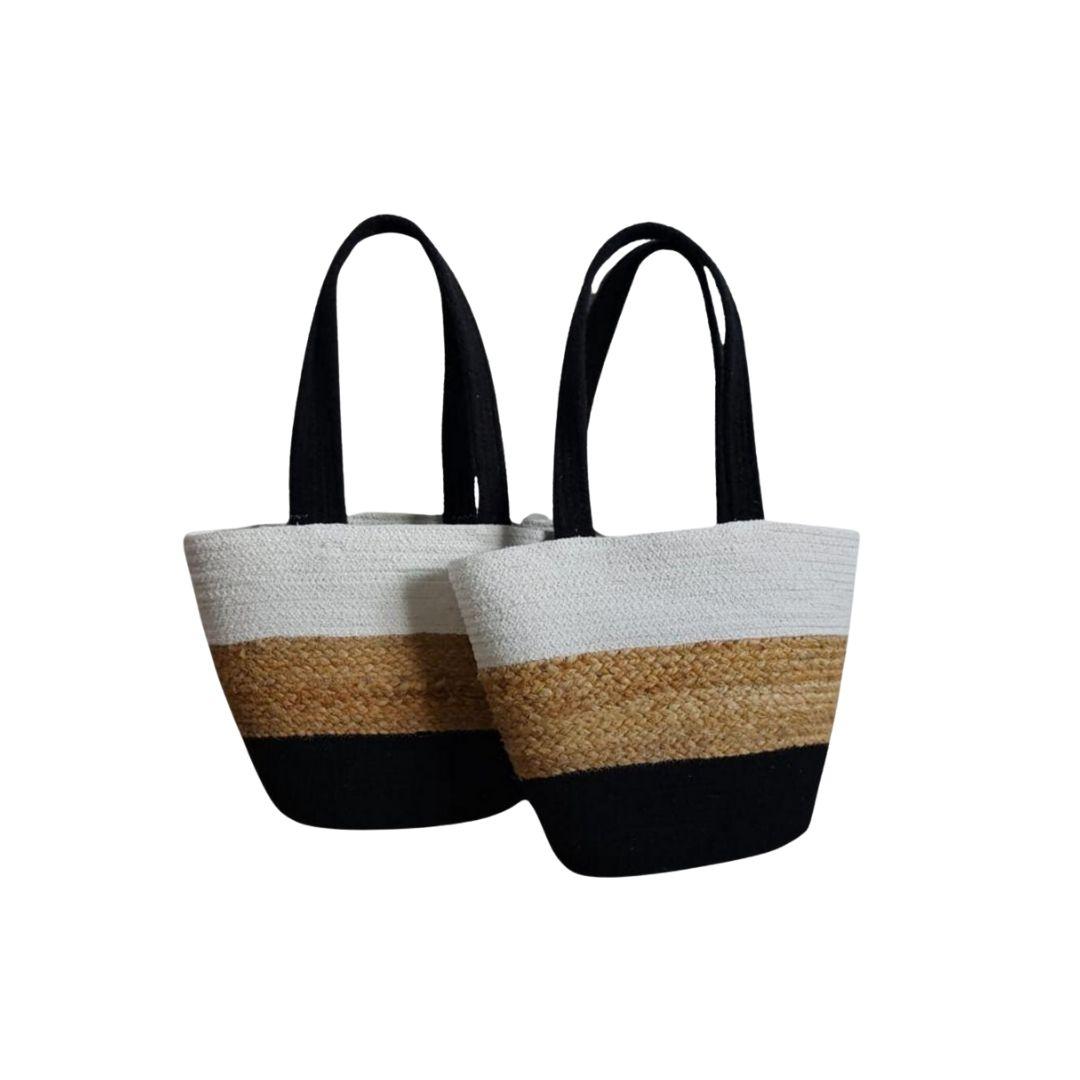 All Neutral Jute Tote Bag