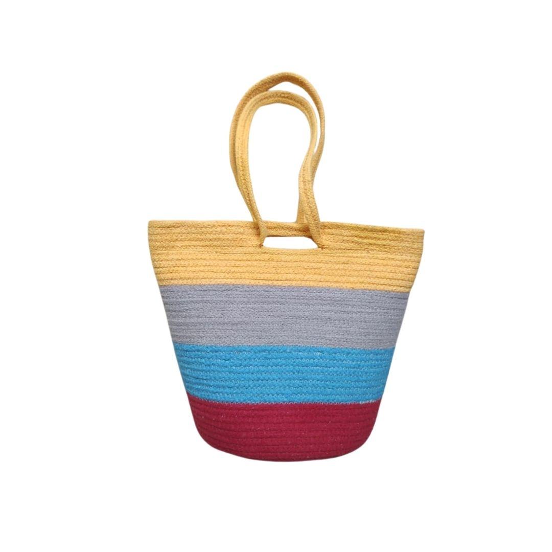 4 colours Cotton Rope Tote Bag