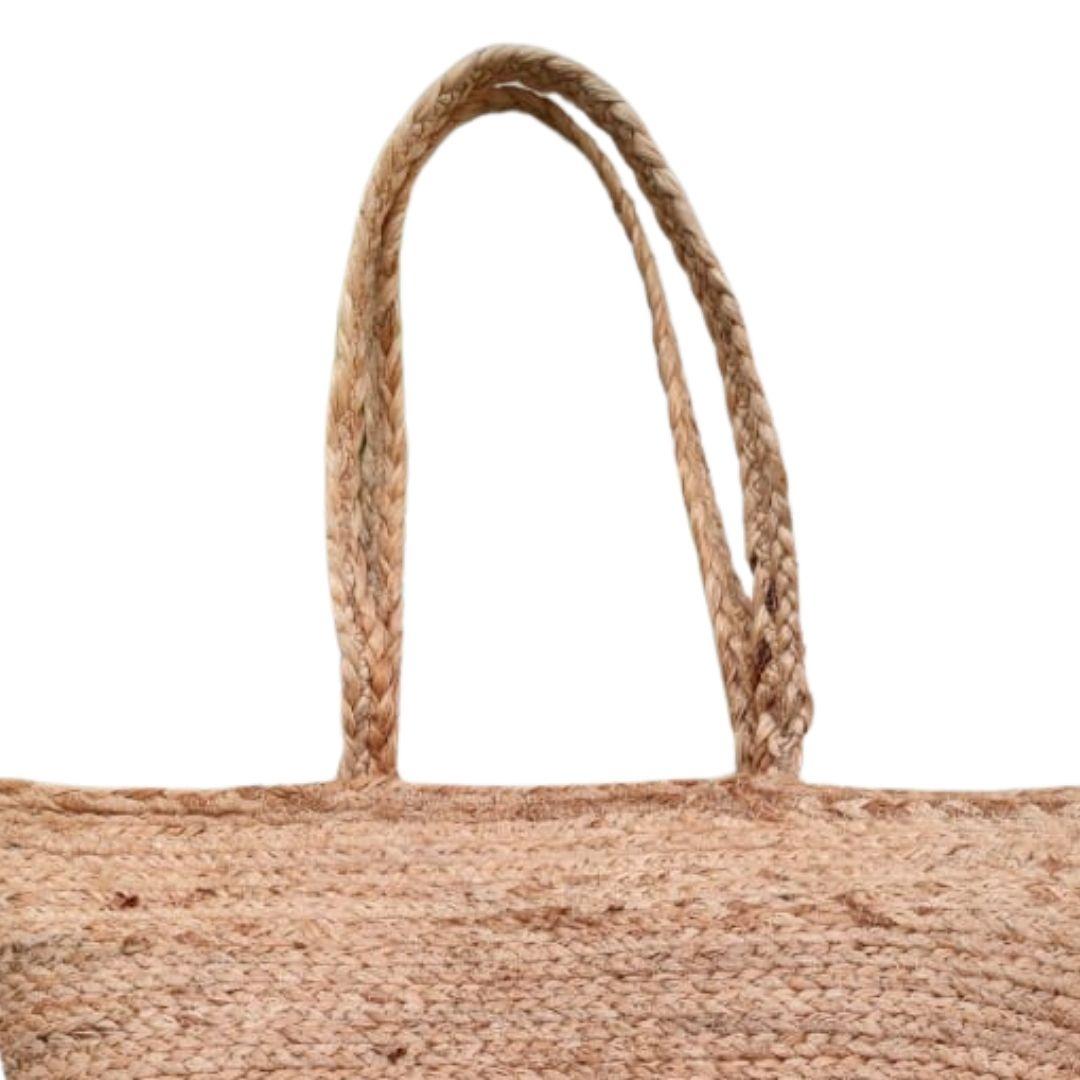 Silver Lining Jute Tote Bag
