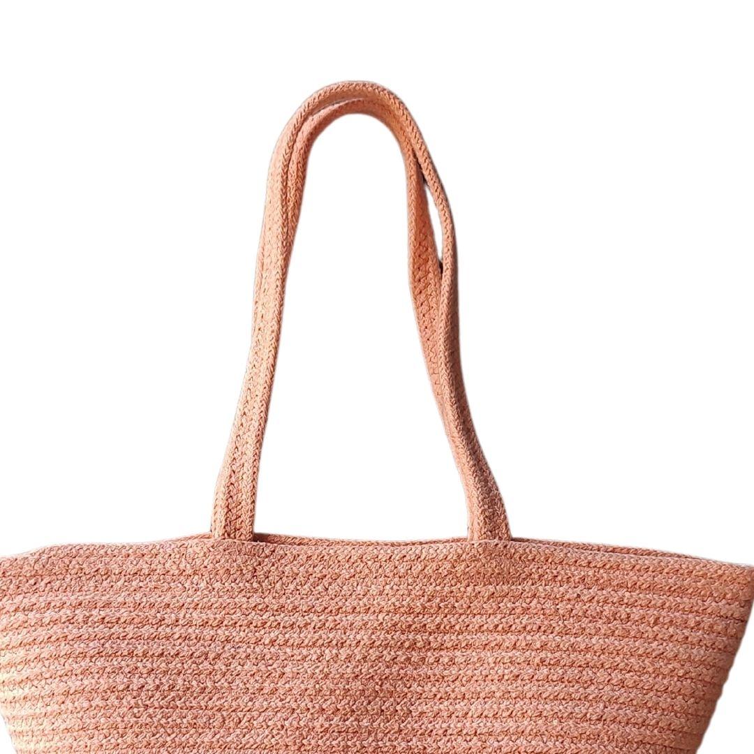 Half n Half Jute Tote Bag in multiple colour options