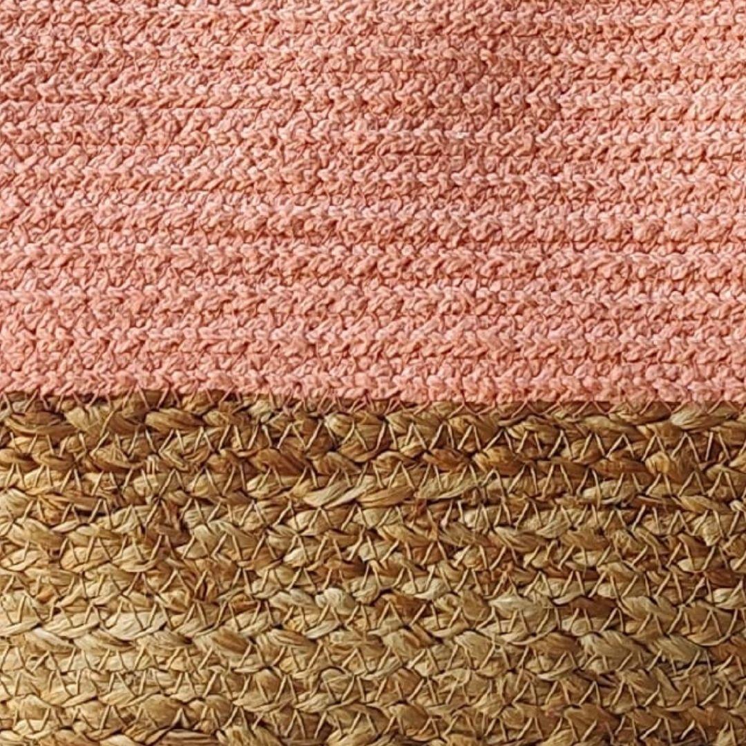 Half n Half Jute Tote Bag in multiple colour options
