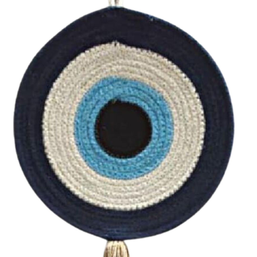 Cotton Rope  Evil eye wall hanging