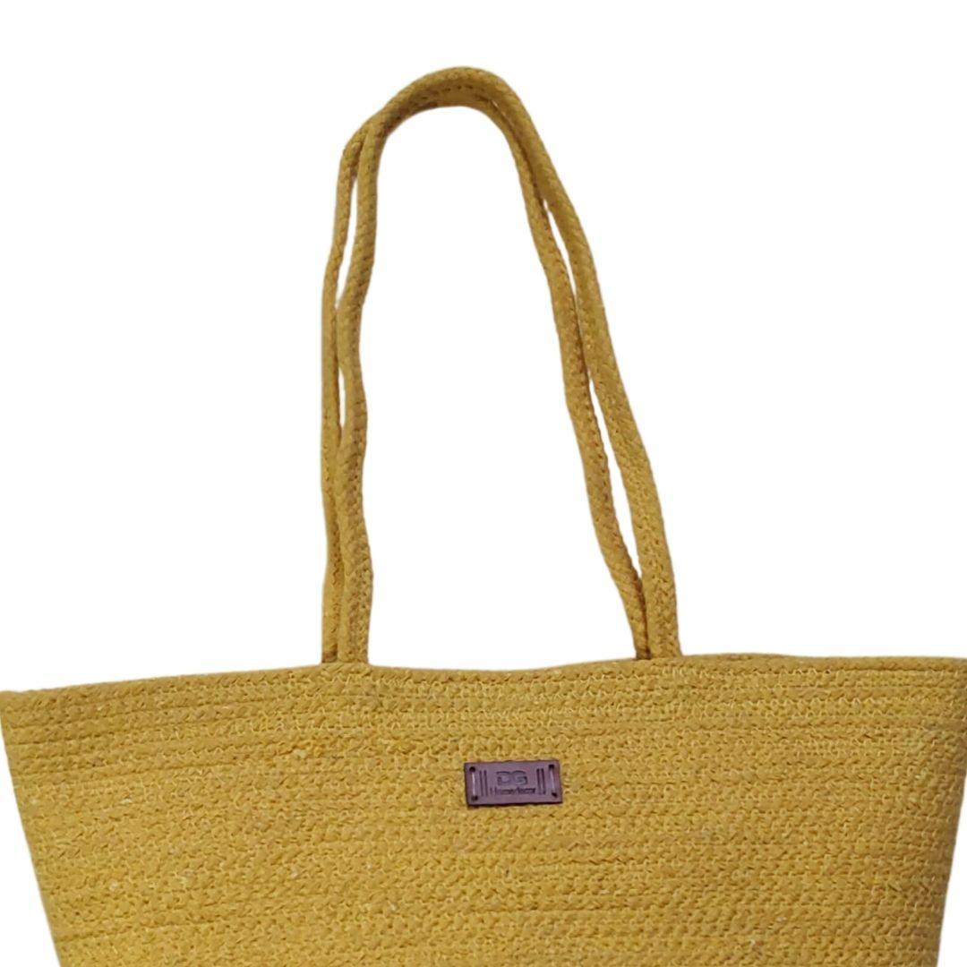 Logo Branded Cotton Rope Tote Bag